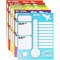 Goal Thermometer Trackers for Classrooms, 6 Pack (17 x 22 In)